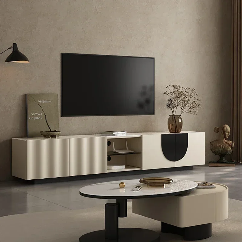Tv Cabinet for Living Room Easy to Use Space Saving Reinforced Frame Scratch Resistant Sturdy Construction Easy Assembly
