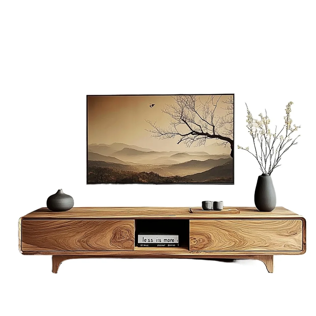 

Wabi Sandy Wind Solid Wood B & B Hotel Living Room TV Cabinet Simple Modern TV Cabinet