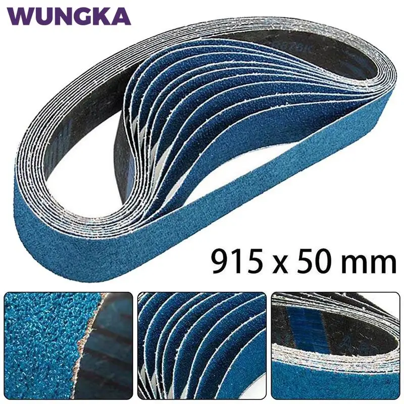 1PCS 915*50mm Zirconium Corundum Sanding Belts Sandpaper Linishing Belt Metal Paper Grinding Polishing Abrasive Band