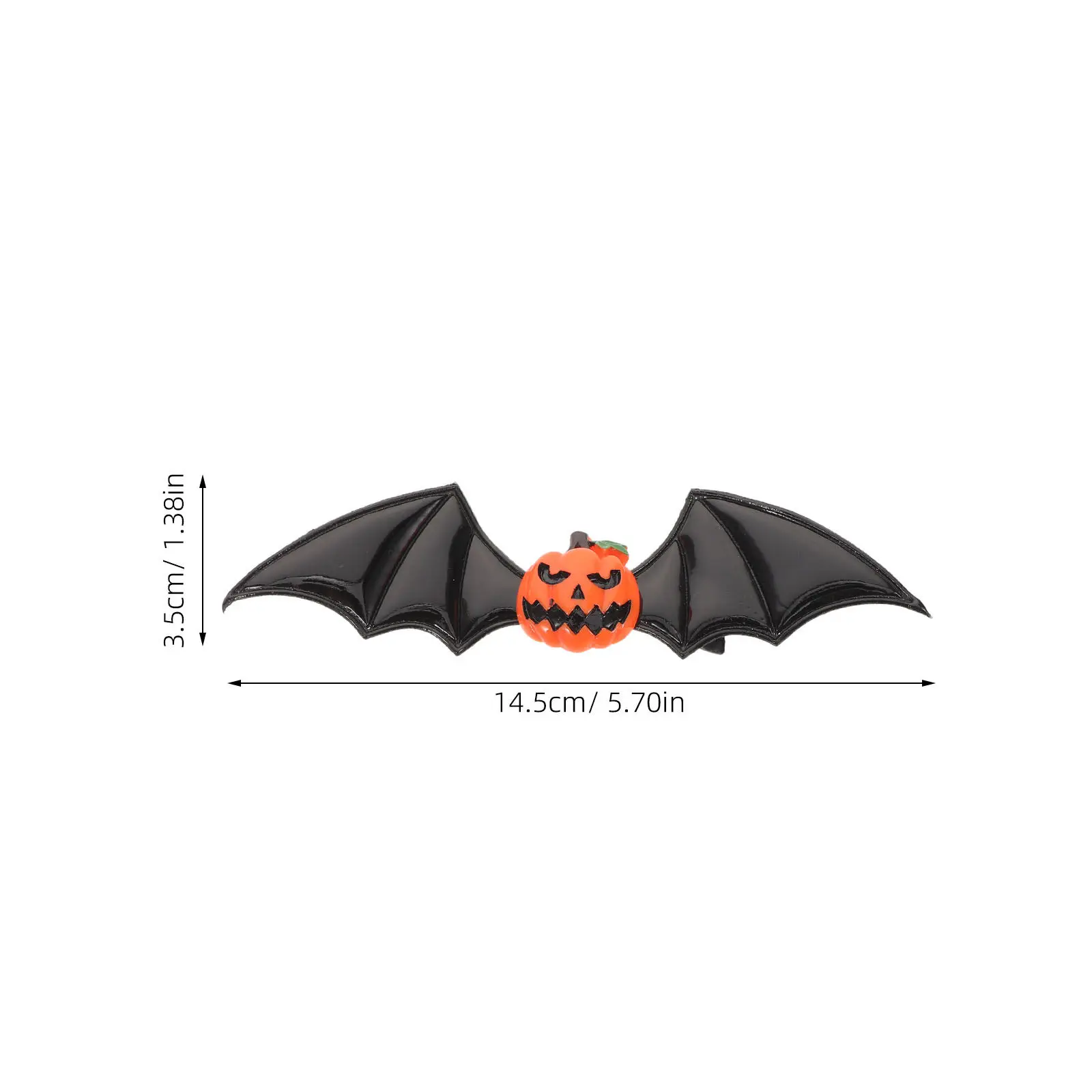 8Pcs Halloween Hair Clips Pumpkin Bat Wings Side Clip Spooky Gothic Cosplay Party Hair Accessories Ghost Pumpkins Headband