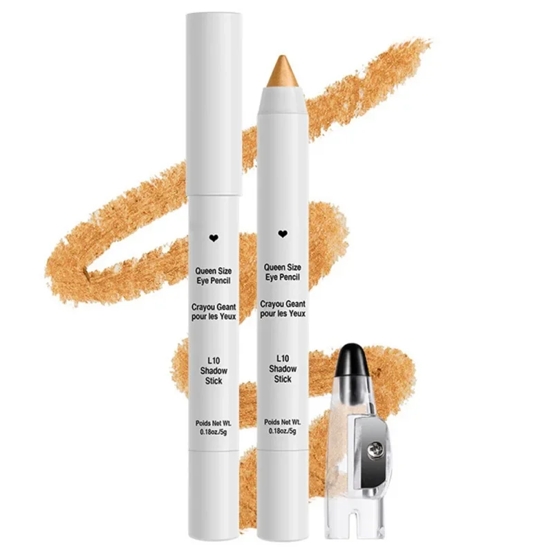 쉬머 아이섀도우 펜슬 크레용 롱래스팅 & 워터프루프 아이섀도우 하이라이터 스틱 1개