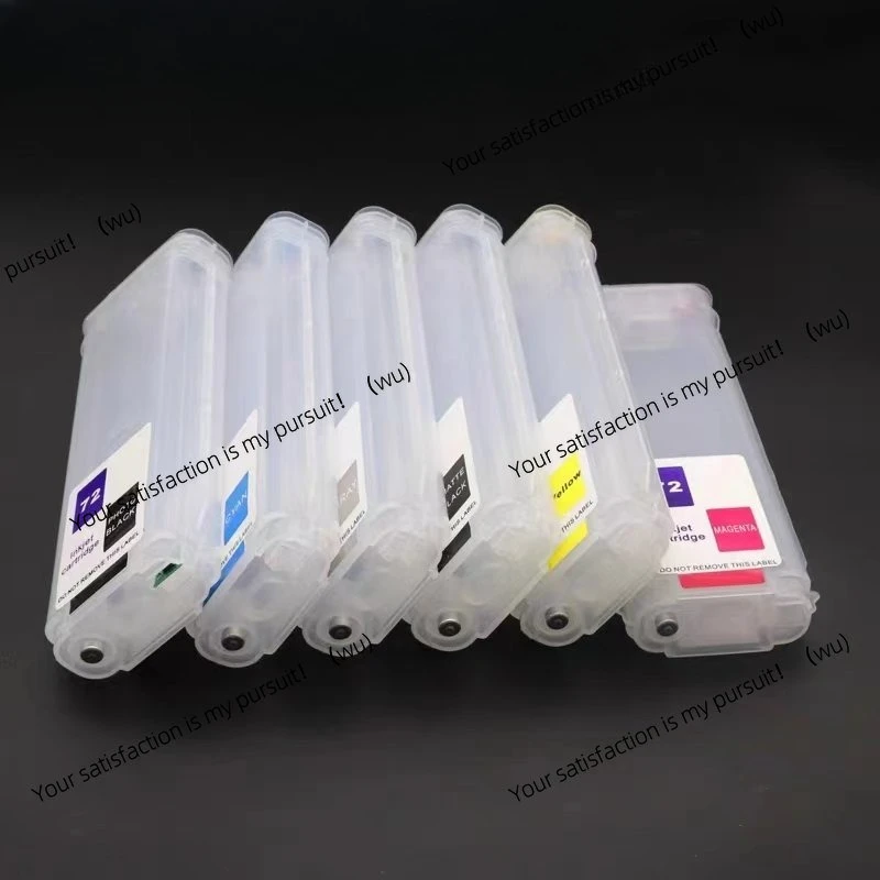 Refillable Ink Cartridge HP72 for HP Designjet T610 T620 T770 T790 T1100 T1120 T1200 T1300 T2300 Printer With ARC Chip