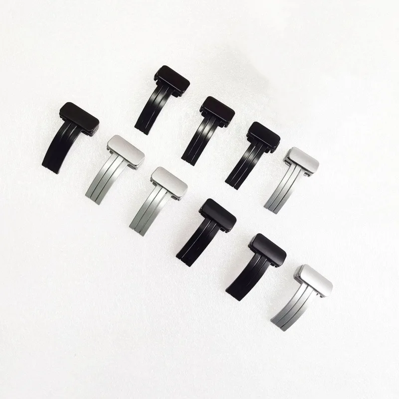 14mm 16mm 18mm 20mm 22mm 금속 접는 시계 버클 걸쇠 범용 실리콘 가죽 시계 밴드 스트랩 금속 걸쇠 액세서리