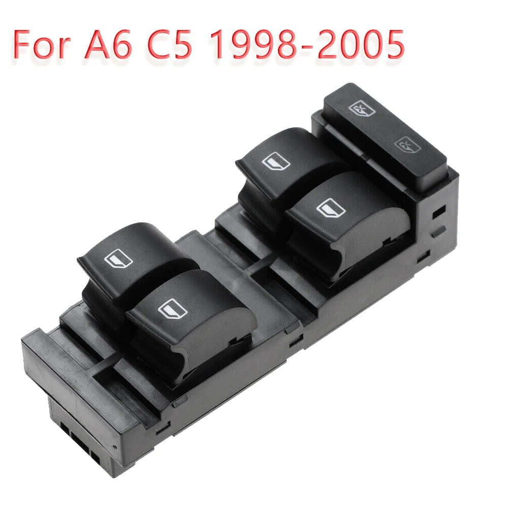 for -Audi A3 A6 S6 C5 RS6 S6 1998-2004 Master Power Window Control Switch Front Left 4B0959851B