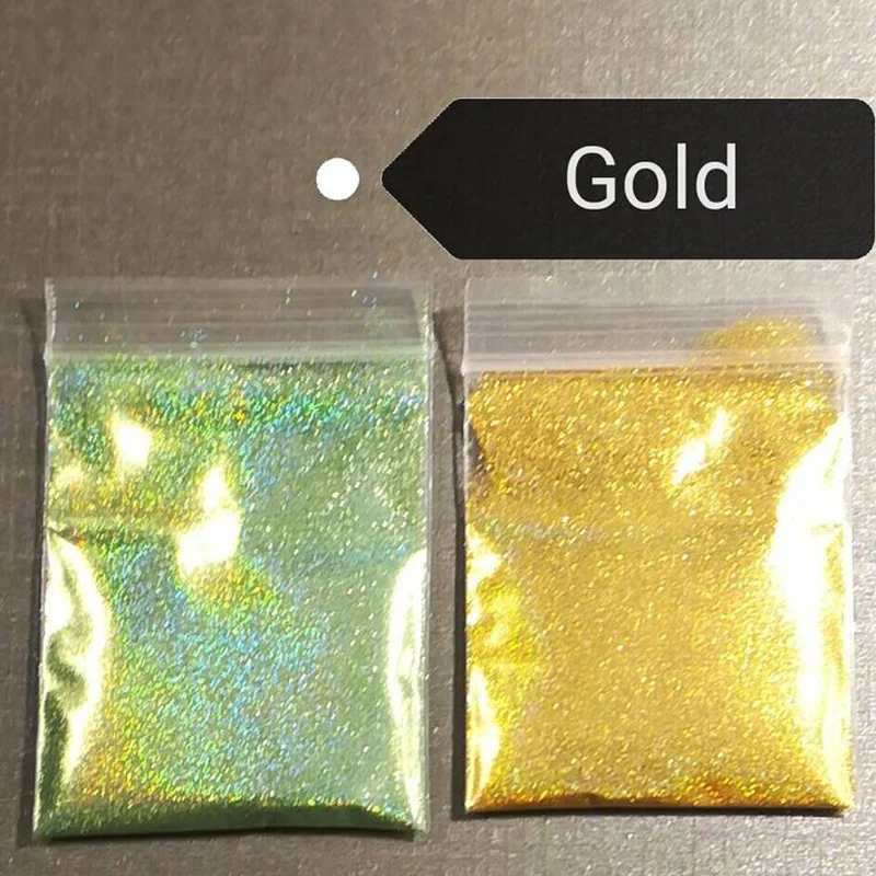 1/128 100g Holografisch Gradiënt Sparkly Dust Glitter Poeder Dazzling SuperHolo Nail Shining Cosmetische Glitter Multi-kleuren 0.2