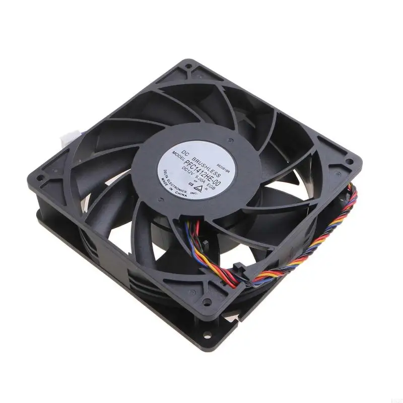 Whatsminer M20s M21S M31s M30s 팬용 Delta PFC1412HE-00 12V 9A 용 냉각 팬 14cm 6PIN 교체 듀얼 볼 팬