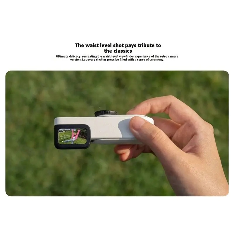 [B24B!】 For GO 3S Action Camera Waist-Level Viewfinder, Retro Style Optical View Finder Auxiliary Shooting Accessory