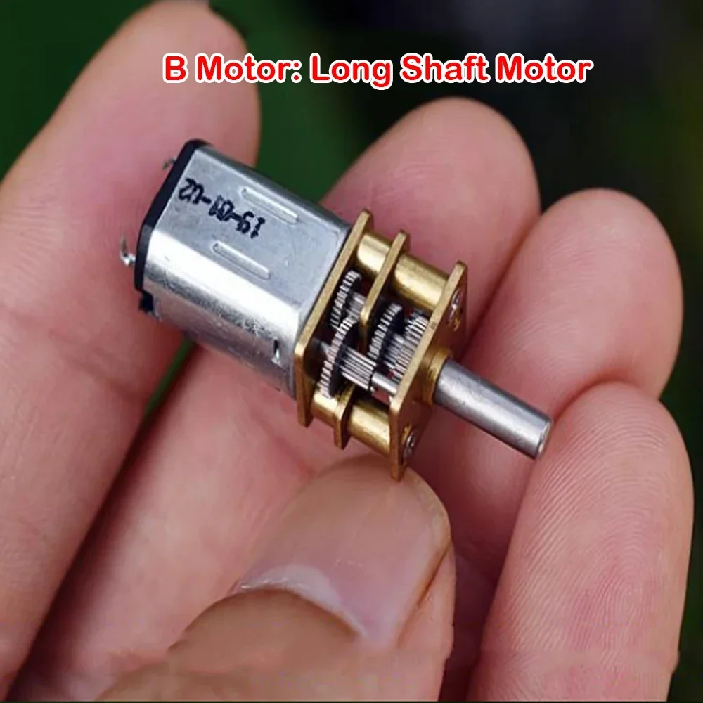 Mini N20 Gear Motor Full Metal Gearbox Reducer DC 5V-6V 53RPM-63RPM Slow Speed GearedLarge Torque Robot Car Toy Model