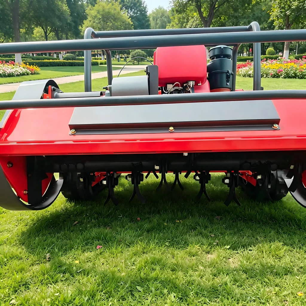 CN-100A Lawn Mower Grass Mowing Robot Remote Controlled CE EPA Certified Lawn Mower Safety Auto-Stop Blade Easy to Operate
