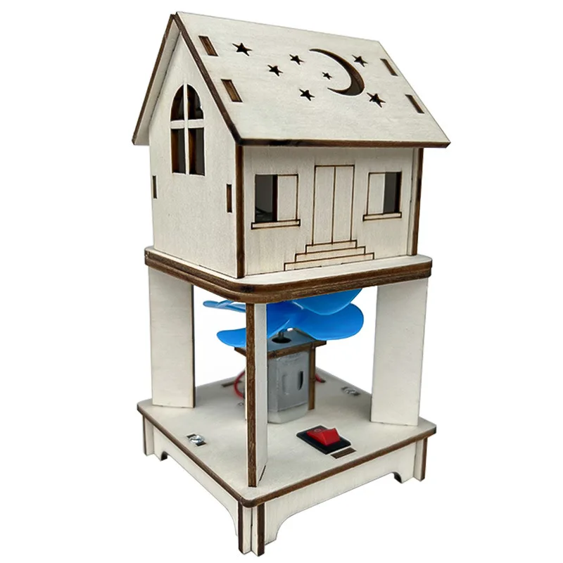 1 stücke Kreative DIY Wind Power Generator Kit Pädagogisches Wissenschaft Experiment Spielzeug für Kinder Hände Auf Physik Lernen Projekt