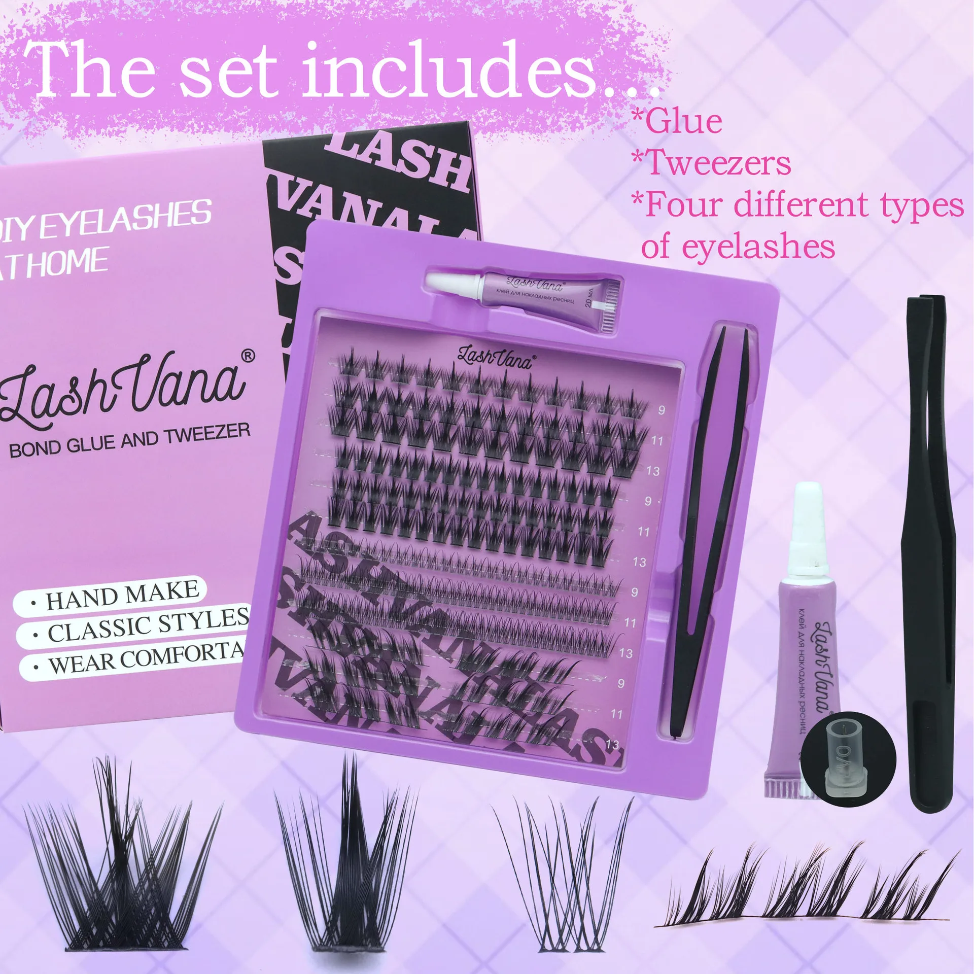 لتقوم بها بنفسك لاش تمديد عدة رقيق الفردية رمش تمديد العنقودية جلدة عدة لاش مزيل الصمغ لملحقات رمش ماكياج #1