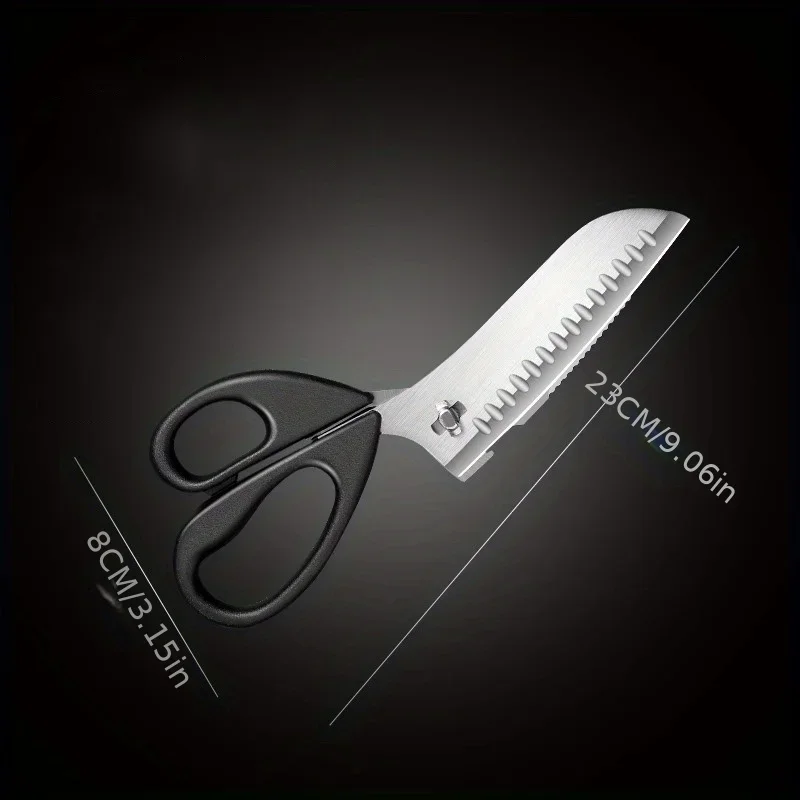 Detachable kitchen scissors, heavy duty stainless steel kitchen scissors, multi-functional strong meat scissors,outdoor barbecue