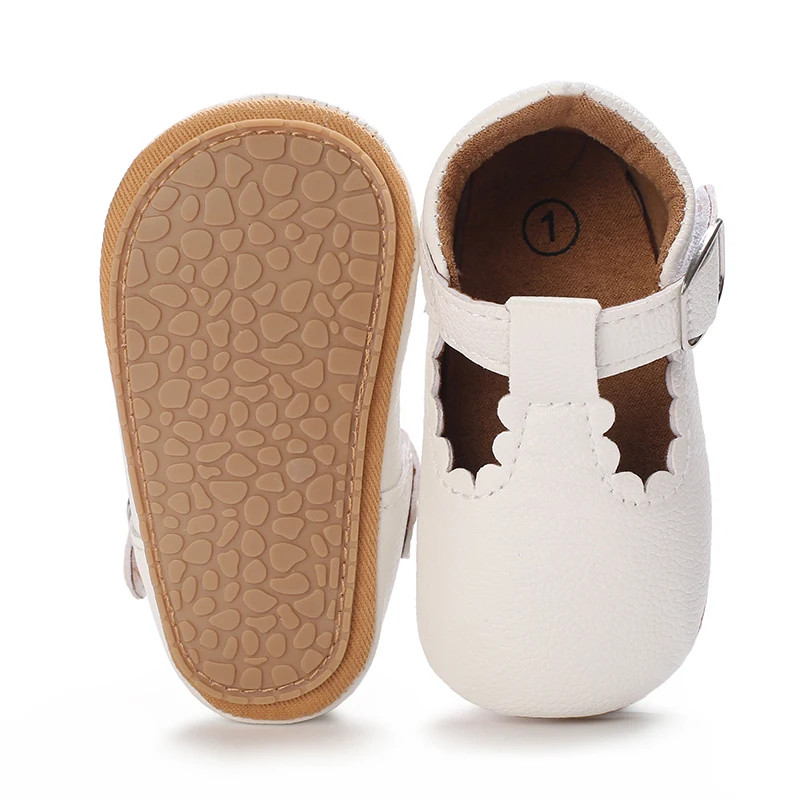 Comfortable Infant First Walkers Casual Crib Shoes Soft Rubber Sole Daily Wear For Newborn Boys Girls 0-18M