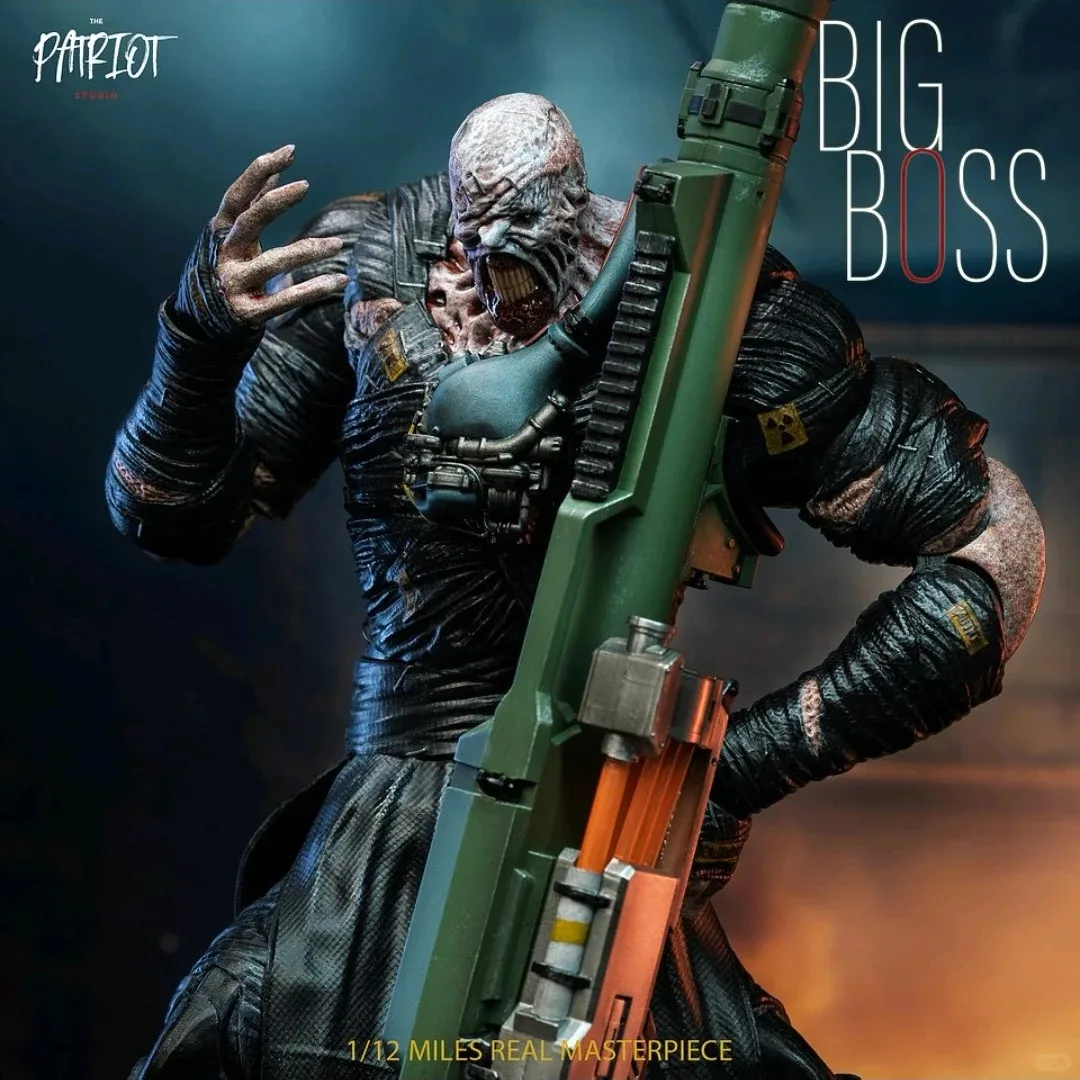 Figurka Patriot Studio Nemesis-T Typ Action Figure 1/12 Gra Przygodowa Straszny Zabójca Mocny Duży Szef Figurka Kolekcjonerska Model Zabawka
