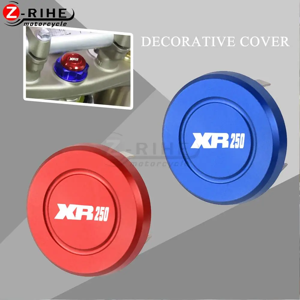 

For HONDA XR250 XR 250 1996 1997 1998 1999 2000 2005 2006 2007 2008 Motorcycle CNC Steering Stem Cap Cover Decorative Screw Cap