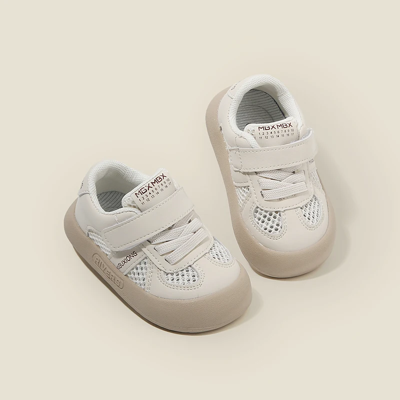 

Детские летние новые дышащие сетчатые туфли для обучения ходьбе, универсальные повседневные плимсоллы для мальчиков и девочек