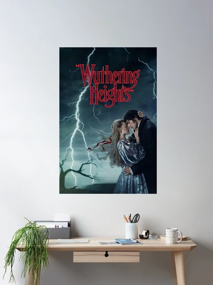 Wuthering Heights (2026) Movie Print Art Canvas Poster, For Living Room Decor Home Wall Picture