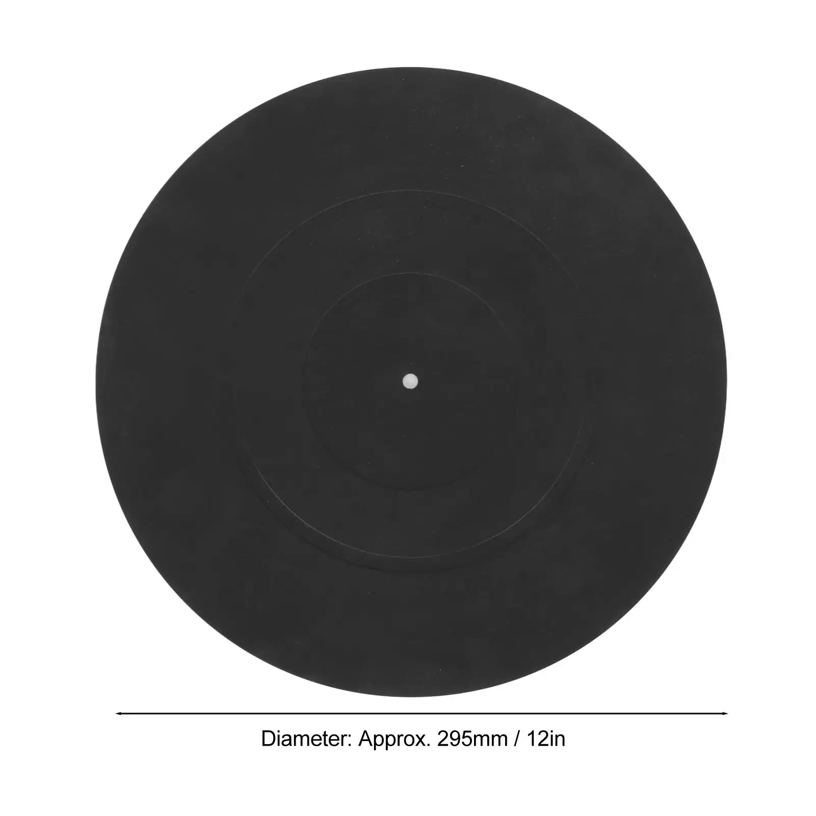 12-inch Rubber Turntable Mat – Anti-Vibration, Static Resistant Vinyl Record Pad for lp Players