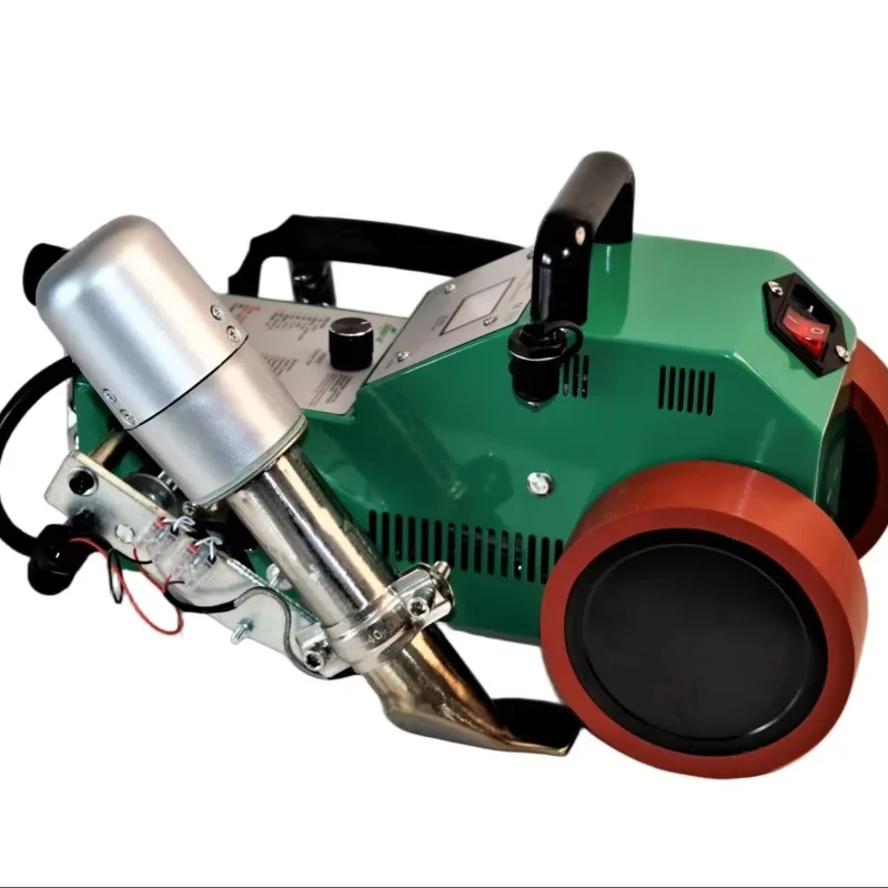 Tarpaulin Welding Machine Fine Heat Calibration Hot Air Banner Welding Machine Rim Fold Cord Wrap Seal Automatic