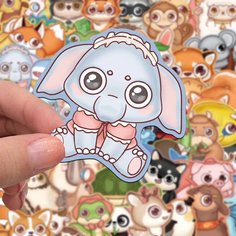 

10/30/50pcs Kawaii Big Eyes Animal Cartoon Stickers Graffiti Decals for Skateboard Guitar Notebook Car Cute Creative Sticker Toy