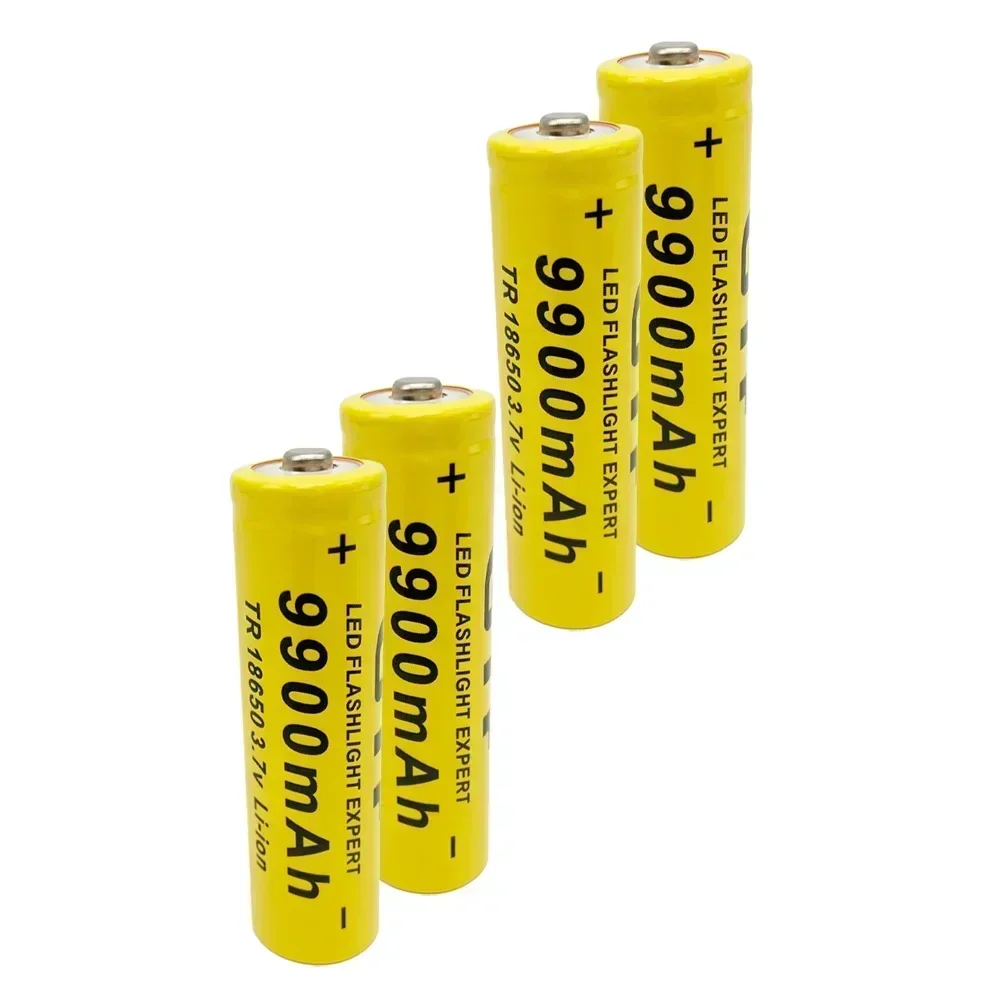 

4-40 шт. аккумуляторная батарея Panger do светодиодной вспышки, 100%, 18650 В, 3,7 мАч, 9900, оптовая продажа + зарядка через USB, новинка 18650.