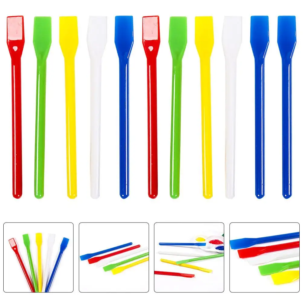 20 Pcs Plastic Mixing Rods Stir Sticks for Pigment Craft Tools Liquid Paint Stir Stick Easy Clean Smooth Create Colors Hygienic