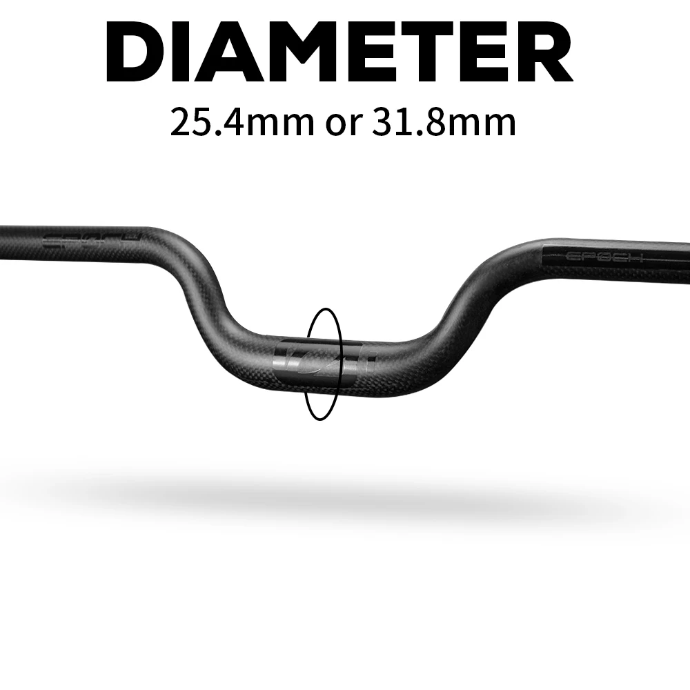 ULLICYC Ultra Light Folding Bicycle handlebar BMX Handlebar Kids' Handlebar Heightening 25.4mm/31.8mm 3K Carbon Matte