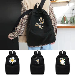 New Backpack Version Daisy Printed Female Middle School Student Schoolbag Casual Back Pack Travel Bag Unisex Youth Backpack