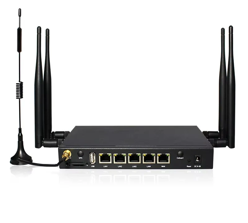 Multi SIM Card 4G LTE WIFI Cellular Modem Industrial Grade VPN Router with Dual Band WiFi 2.4GHz 5GHz Gigabit Ethernet Ports