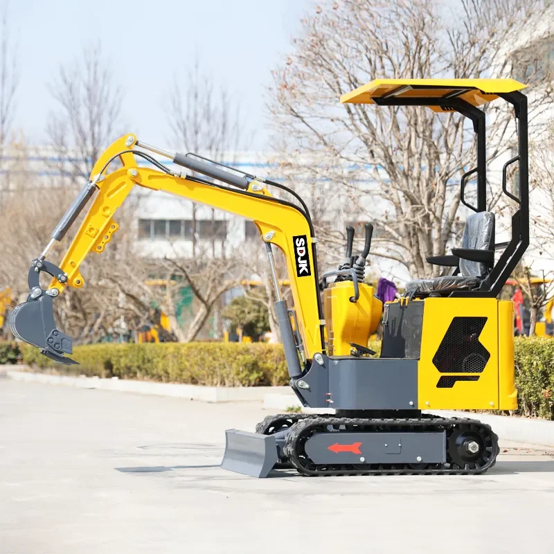 1 Ton Mini Crawler Excavator  Auger Small Digger Factory Price for Sale 1.2 Ton Bagger CE EPA China Factory customization