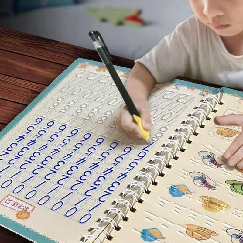 Franse Kalligrafie Arabische Kinderen Schrijfsticker Engelse Magic Copy Book Praktijk Copybooks Pen Chinese Gratis Vegen