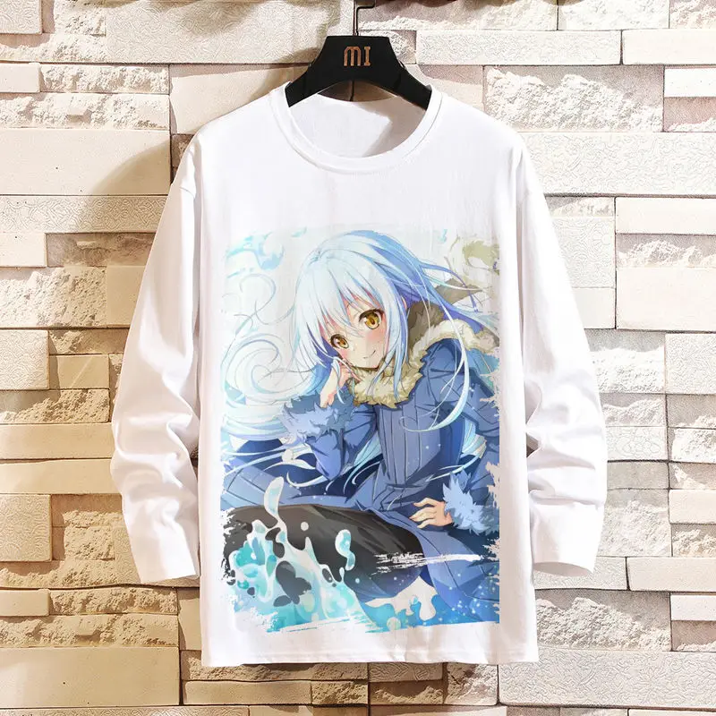 

Anime Game That Time I Got Reincarnated As A Slime Merchandise Long Sleeve T-Shirt Two-Dimensional Clothing For Men And Women A