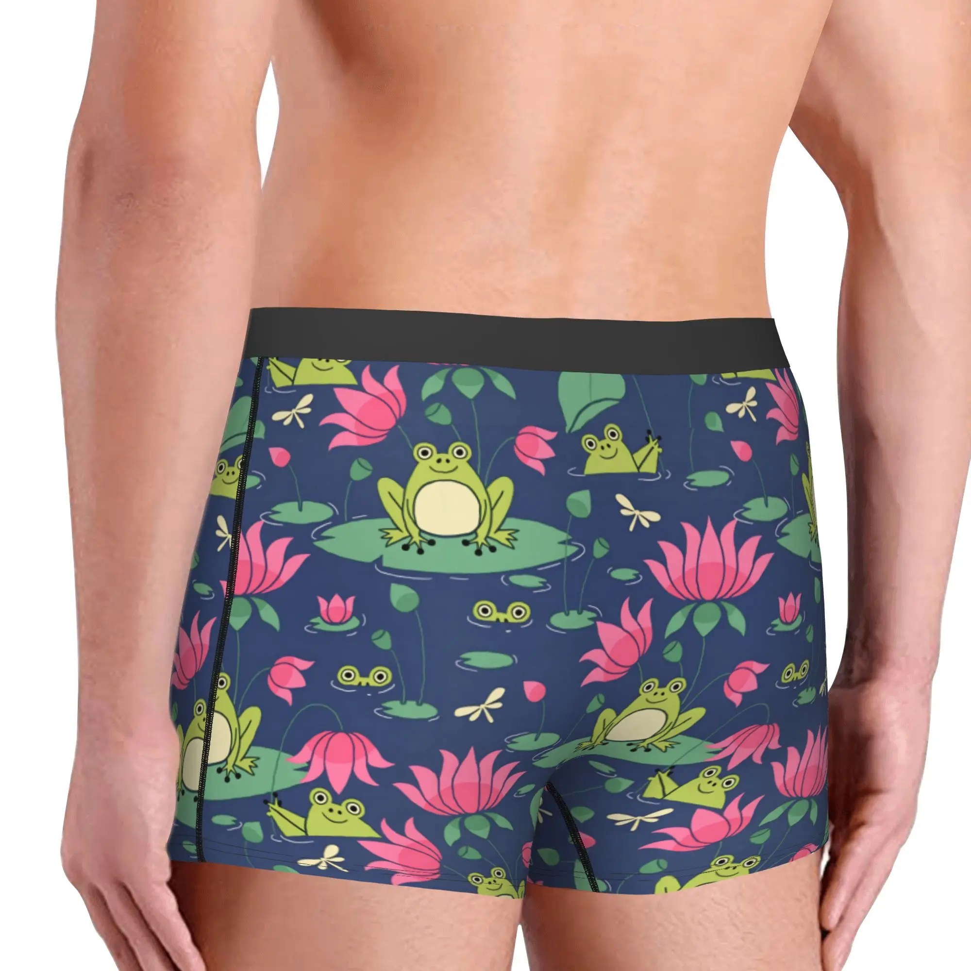 Frog Animal Lover  Boxer Shorts For Men 3D Printed Animal Lover   Underwear Panties Briefs Breathable Underpants