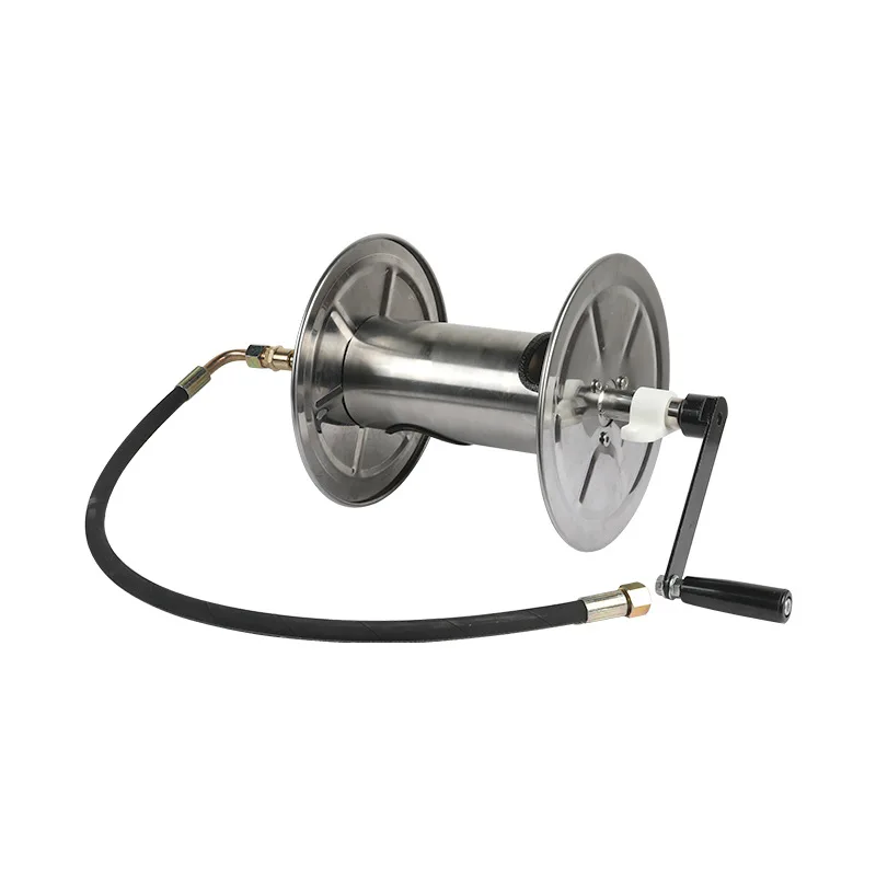 

10 meters, 15 meters, 20 meters discount dredging machine, pipe reel, car wash water pipe, automatic hand crank pipe reel