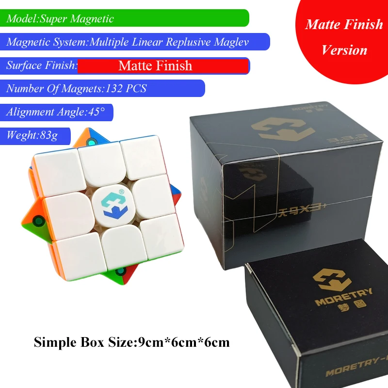 

Новый высокоскоростной куб 3x3 с матовой отделкой Maglev Magnet Precision Meets Speed Puzzle Cube World Record Edition WCA Cube Toy Gift