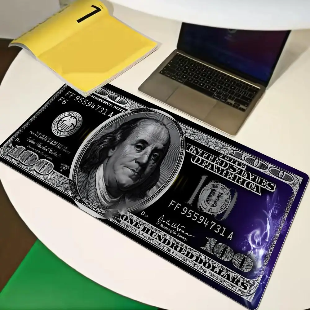 

Gaming Laptop Dollar Printing Desk Mat Wrist Pad Mouse Pc Accessories Table Pads Gamer Cabinet Keyboard Keycaps Mausepad XAXC