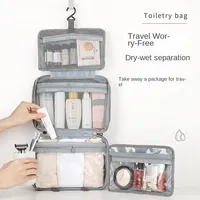 Large Hanging Hook Toiletry Bag Waterproof Folding Handbag Travel Makeup Cosmetic Razor Storage Organizer Case Bathroom Supplies