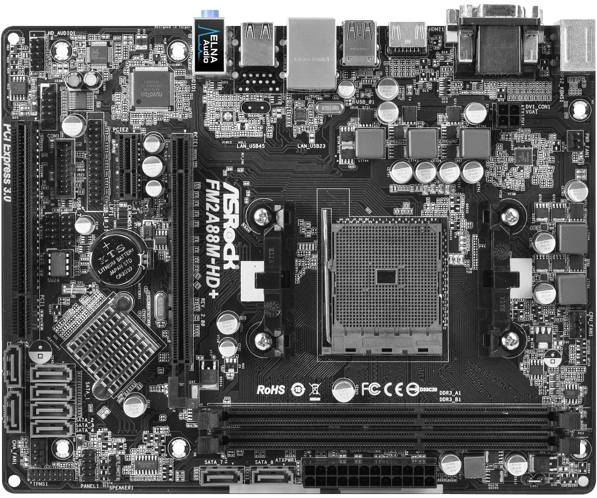 ASRock FM2A88M-HD + R2.0 carte mère AMD A88X Socket FM2 + DDR3 32GB USB 2.0 HDMI PCI-E 3.0 Micro ATX prise en charge Athlon X4 A10 cpu