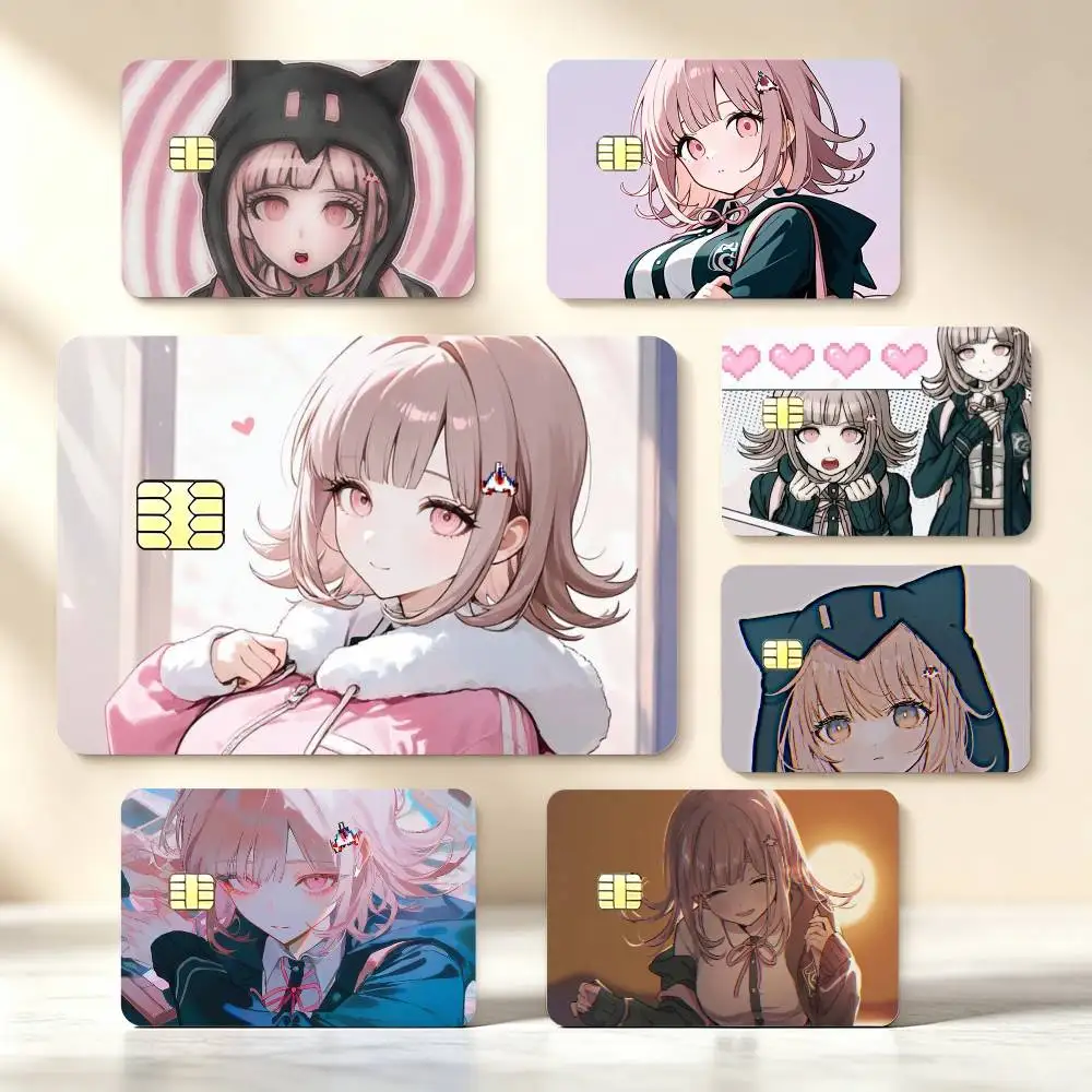 Chiaki Nanami D-Danganronpa Credit Card Stickers Skin For Bank Debit Decorative Protection Scratch-resistant Gift