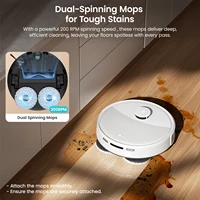 LEFANT M3L Robot Vacuum Cleaner, 12000 Pa Suction 220 min Battery, All-in-one Base Station,DToF Navigation, Double Rotary Cloth 2