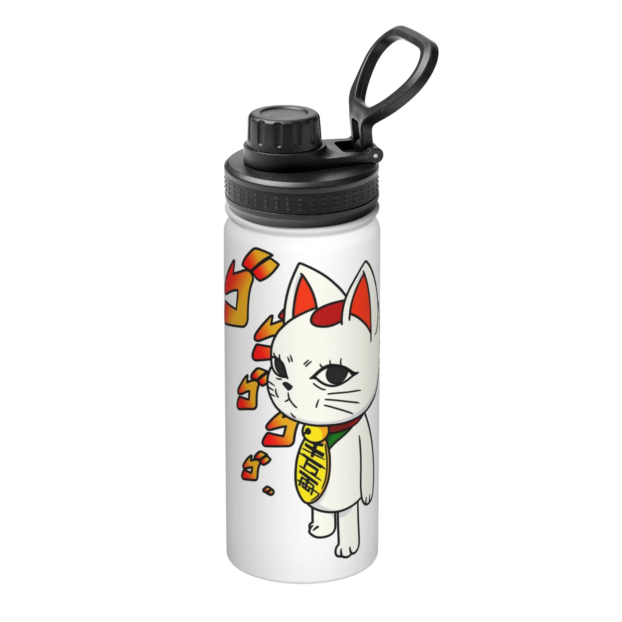 Anime Dandadan Turbo Granny Cat 18OZ Sports Insulated Kettle  Coffee Cups Vacuum Flask Office Home Mugs Water Bottle
