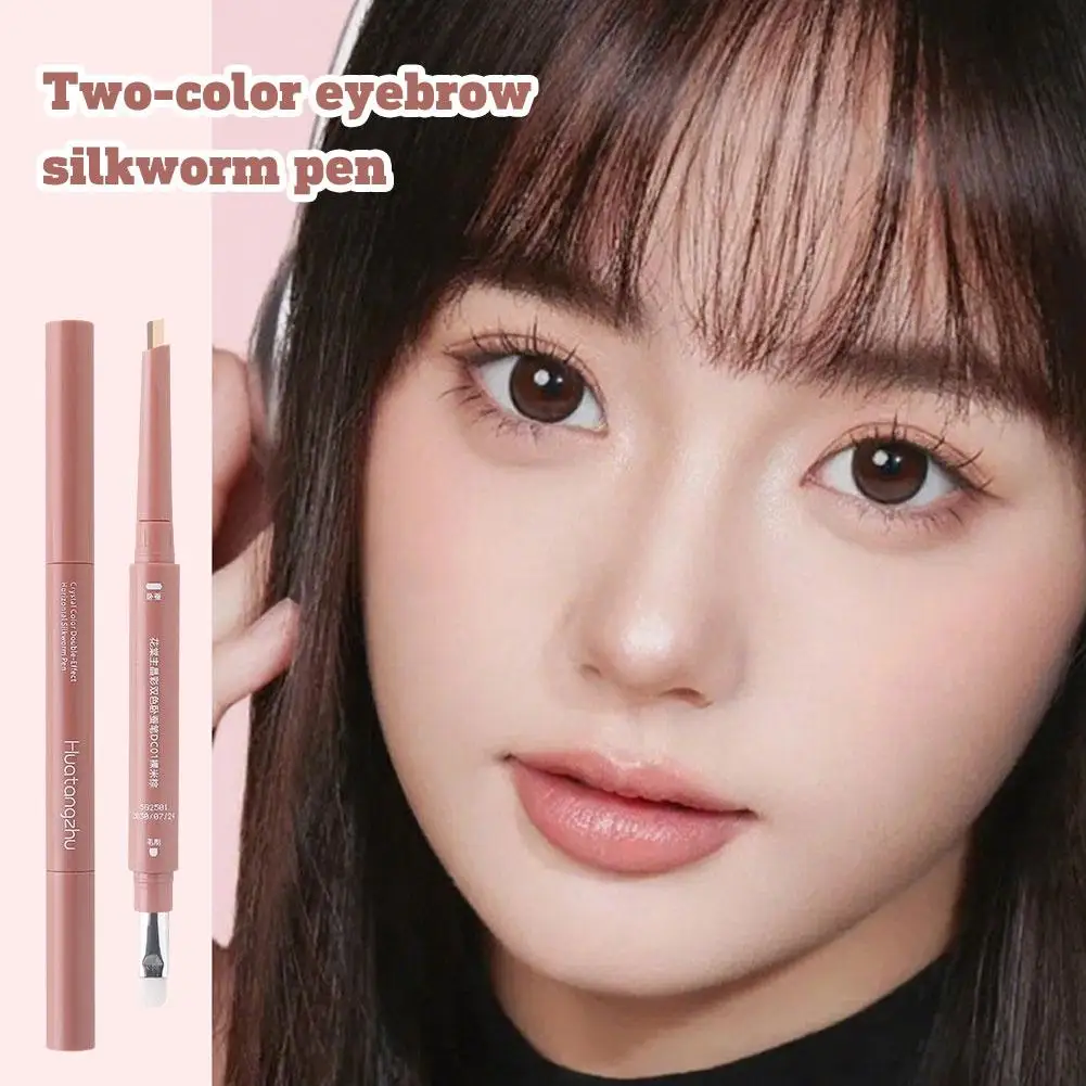簡単に色付けられる 自然な立体感 硬くならない ダブルカラー シルクワームペン 明るくする ダブルヘッド 2-in-1 ペン
