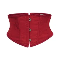 Corsé gótico Dobby rojo vino para mujer, entrenador de cintura deshuesado, moldeador de cuerpo Sexy Vintage, ropa interior adelgazante, ropa Steampunk