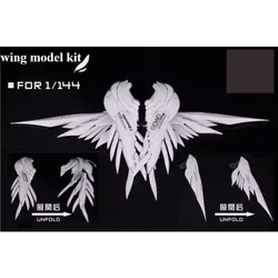 1/144 Wing Kit White Snow Cannon Model Details Accessories for RG HG Frame Arms Girl Mobile Suit Model Building Hobby DIY Parts