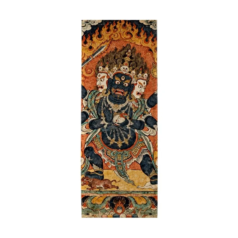 40x120cm Tibetan Thangka Buddha Tapestry Buddhist Wall Hanging Decor Religious Hanging Cloth Advertising Sign Flags Banners
