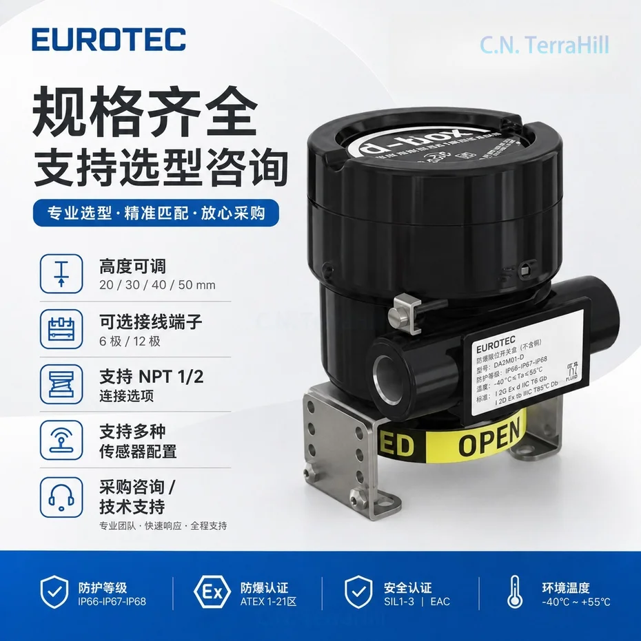 Industrial Limit Switch DA2M01-D Position Detection Sensor for Automation Equipment DA2 Series
