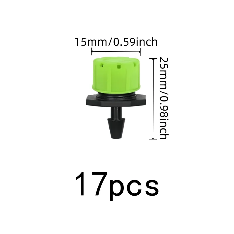 17 pcs Garden Drip Irrigation Heads with Independent Switch Valve, Multipurpose, Versatile, Practical