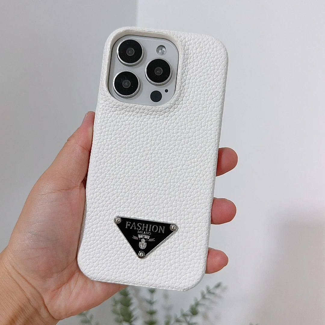 Fashion standard Semi-enclosure pu leather Case for iPhone 17 16 15 14 Phone Cover 17 16 13 Pro MAX Hard Shockproof Back Funda - Detail 1