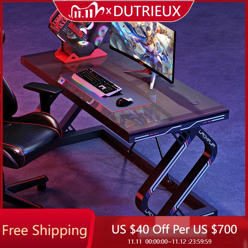 

Черные компьютерные столы для творчества, современные консольные игровые компьютерные столы, органайзеры, дизайнерская мебель Mesas De Computador