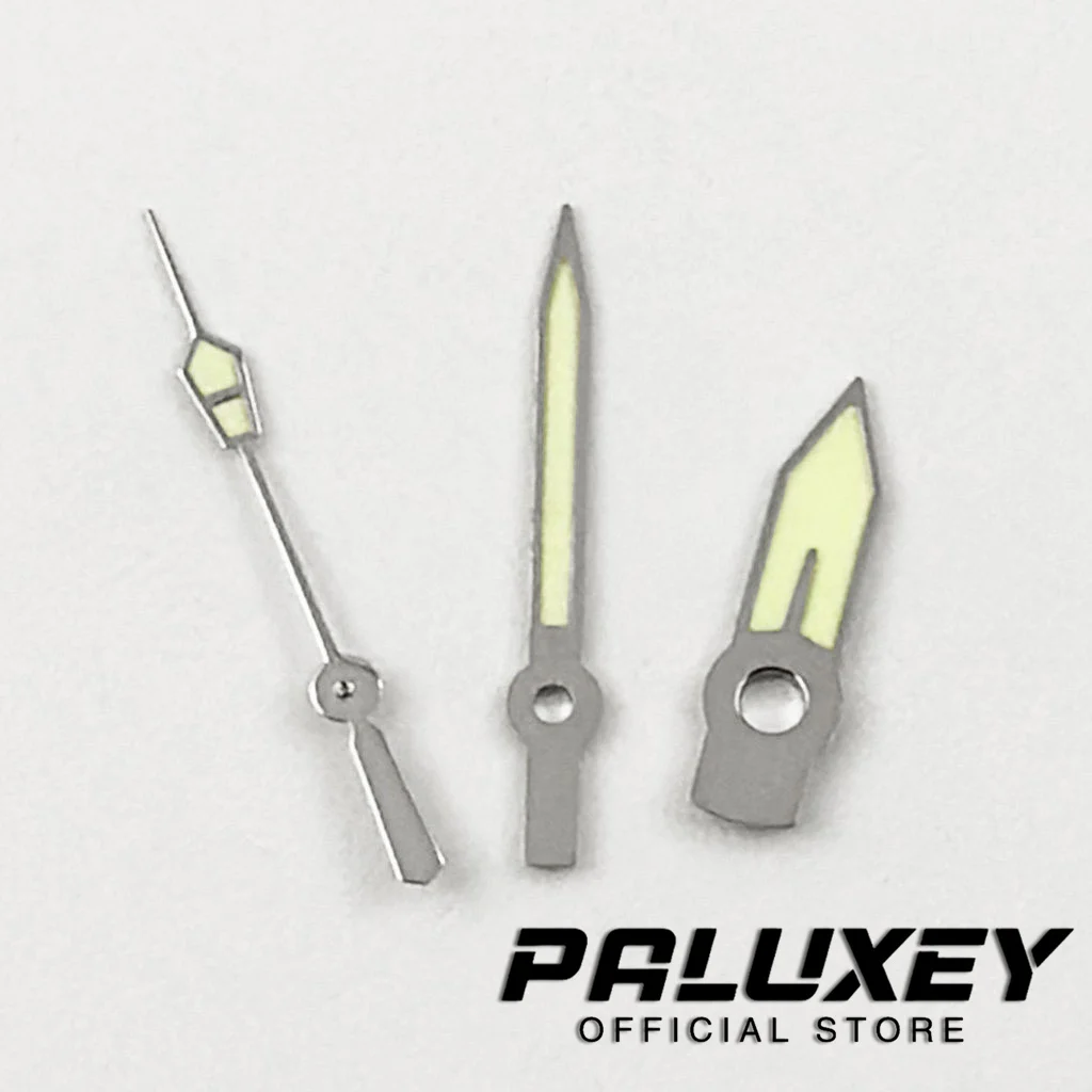 เข็มนาฬิกาสีเขียวเรืองแสงอะไหล่สำหรับ NH35 NH36 NH39 NH38 NH70ตัวชี้นาฬิกาเคลื่อนไหว NH72